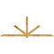 Ekena Millwork Kennewick Rough Sawn Timber Gable Bracket, Western Red Cedar, 108"W x 40"H x 2"D x 4"F, 9/12 Pitch GBW108X40X0204KEN00RWR - alternate 1